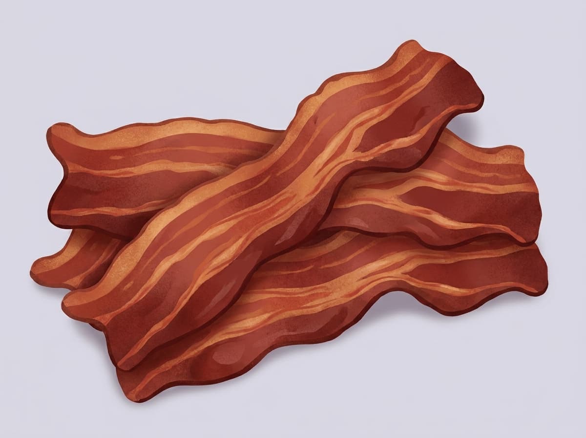 Crisp rashers of air fryer bacon on paper towel