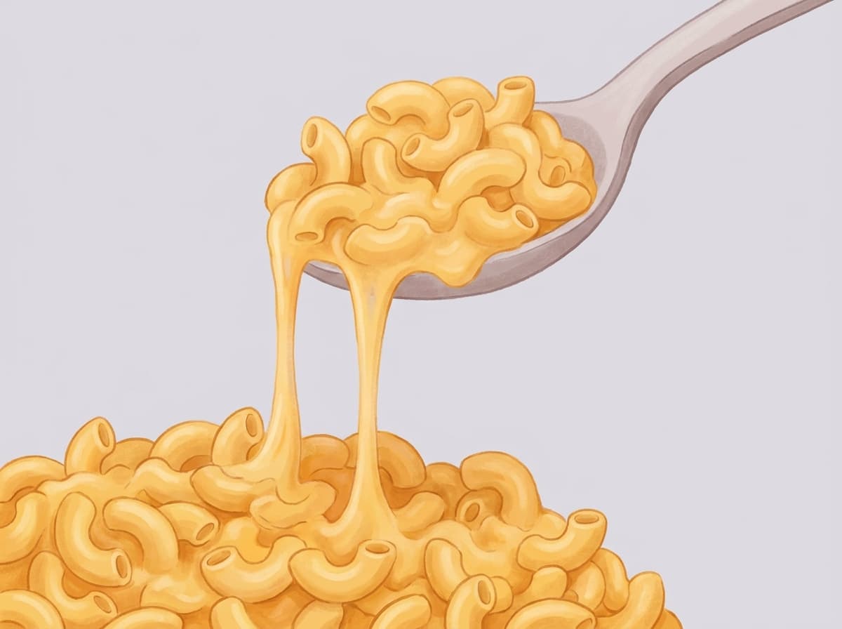 A bowl of creamy mac and cheese