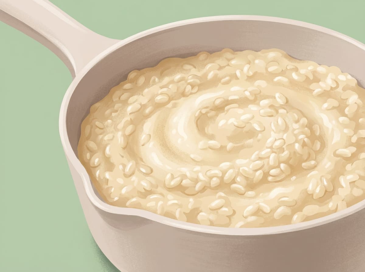 A bowl of creamy rice pudding dusted with cinnamon