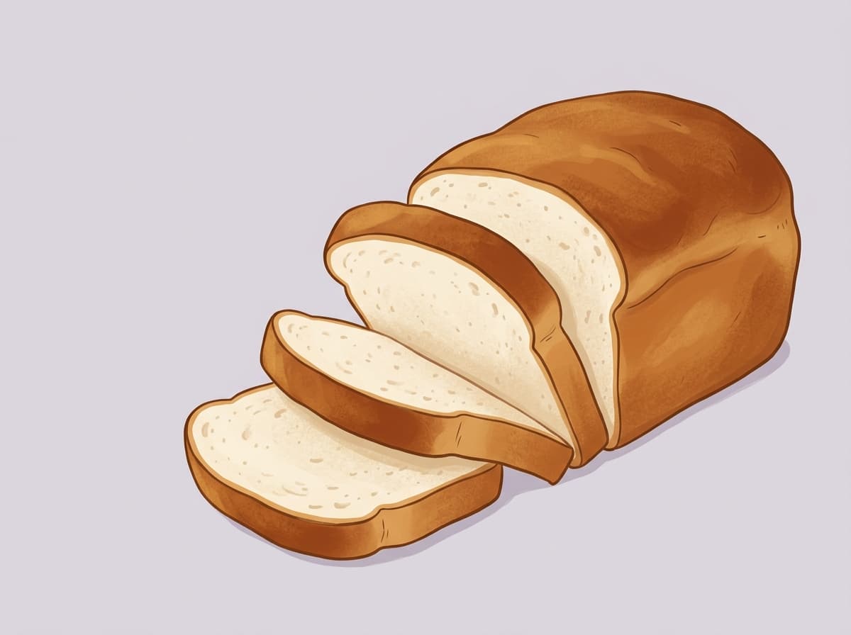 A loaf of white sandwich bread with a slice cut