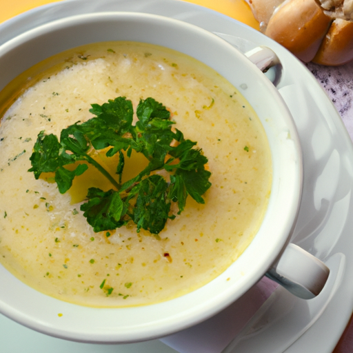 czech garlic soup