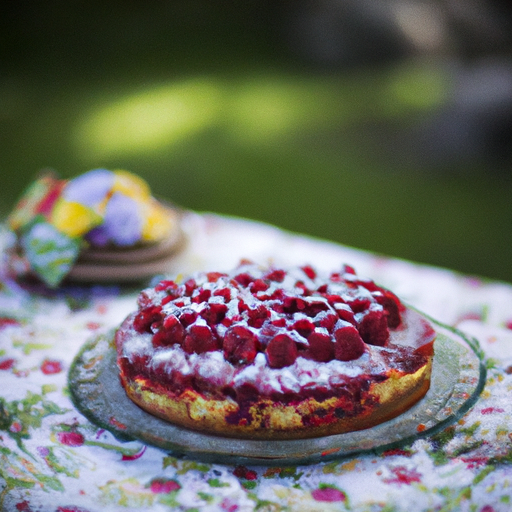 summer raspberry cake