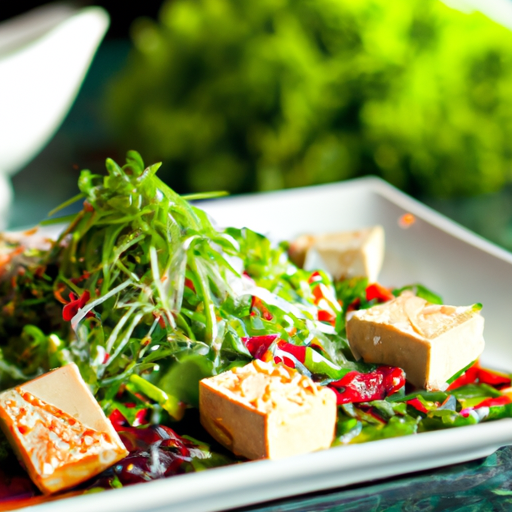 tofu watercress salad