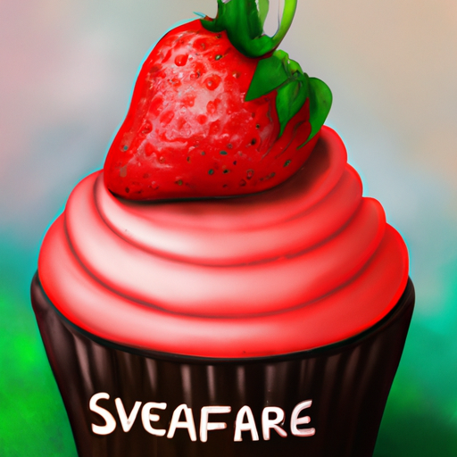 vegan strawberry cupcake