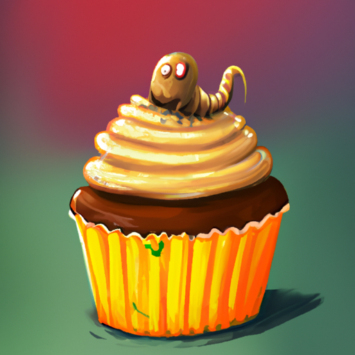 maggot cupcake