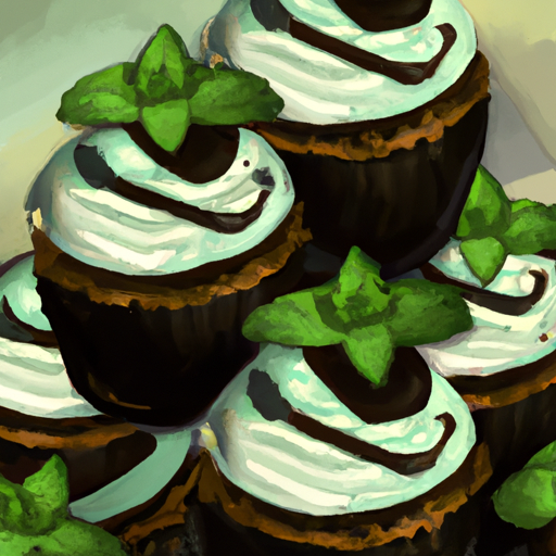 Chocolate mint cupcakes
