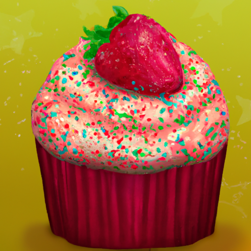 sprinkles strawberry cupcake