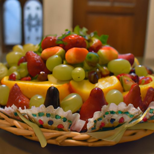 fruit basket cake
